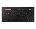Miniatyrbillede 1 af 6: Samsung Smart Keyboard Trio 500 EJ-B3400 - tastatur - trådløs - Bluetooth 5.0 - QWERTZ - Tysk - sort