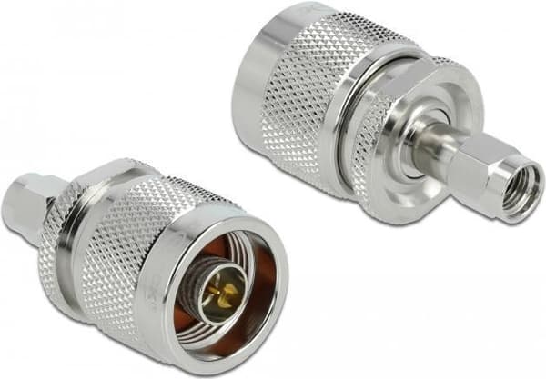 DeLOCK - Antenneadapter - N-stik (S) til RP-SMA (S) - 3,24 cm - 20 mm (89902)
