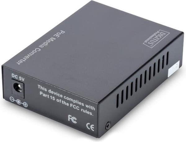 Digitus DN-82140 nätverksmediakonverterare 1000 Mbit/s Svart