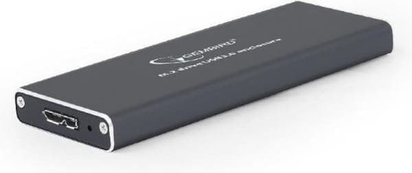 Eksternt hus til M.2-drev, USB 3.0, sort Sort
