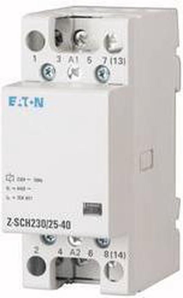 Eaton Z-SCH230/40-40 Katkaisija Nimellisjännite: 230 V, 240 V Kytkentävirta (max.): 40 A 4x NO 1 kpl