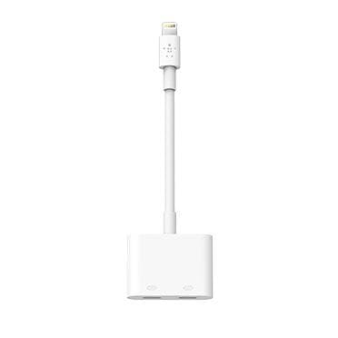 Belkin Lightning Rockstar™ lyd- og opladningskabeladapter - hvid