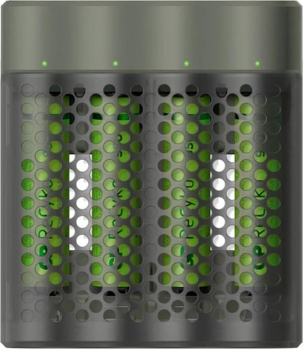 GP ReCyko AA/AAA Speed ​​​​Oplader (USB) - Batterioplader - inkl. 4x AAA batterier 950mAh Grøn