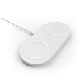 Miniatyrbillede 1 af 6: Belkin BOOST CHARGE Dual - Trådløs oplader + 30W AC-adapter - Trådløs oplader - 10W - Hvid
