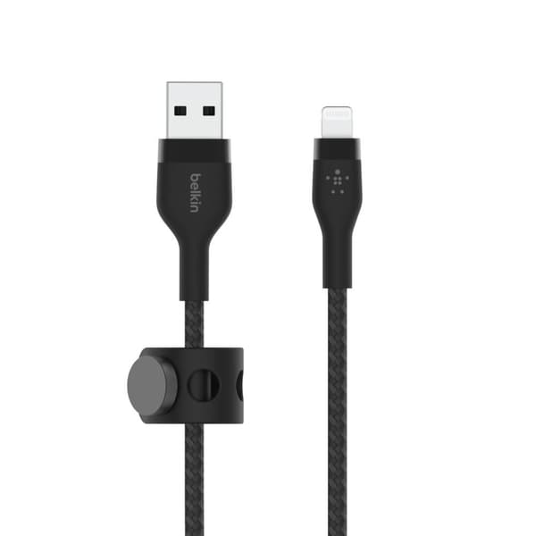 Belkin BOOST CHARGE™ flätad USB-A till iPhone Lightning - 3m - Svart