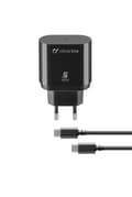 Miniatyrbillede 1 af 2: Cellularline - Rejseopladersæt, 25W PD usb-c til usb-c Samsung, sortChargeur-secteur-kit, 25W PD usb-c til usb-c Samsung, noirTravel-opladersæt, 25W P