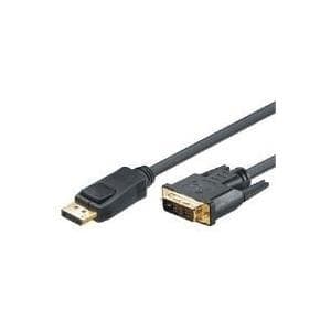 M-CAB - DisplayPort-kabel - DisplayPort (M) - DVI-D (M) - 2,0m - støbt, fingerskruer, låsning (7003470)