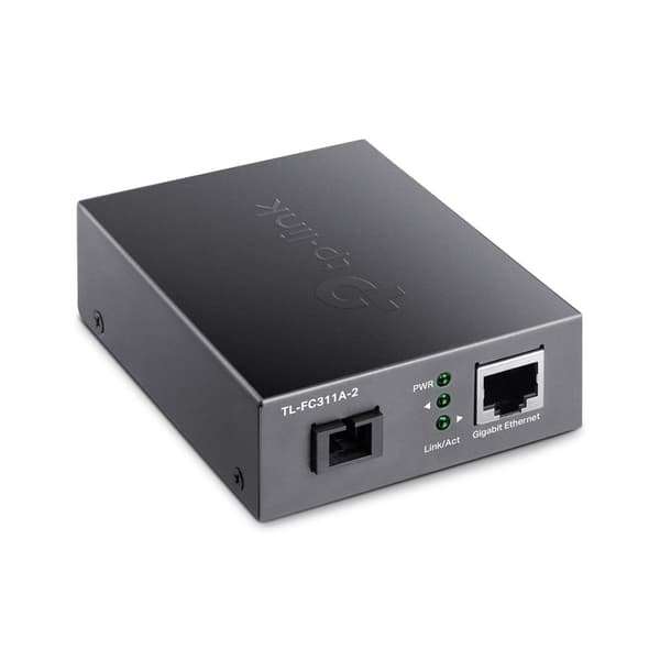 TP-Link TL-FC311A-2, Gigabit WDM Media Converter (Gigabit RJ-45-kontakt, Gigabit SC-fiberkontakt, fiberoptisk avståndsförlängning upp till 2 km)