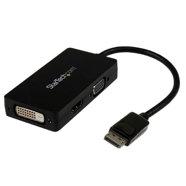 StarTech.com 3 i 1 DisplayPort Adapter - HDMI til DisplayPort Adapter - DisplayPort til Monitor Adapter - DP til DVI - DP til HDMI - DP til VGA - Mult