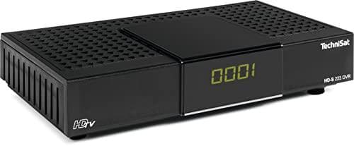 TechniSat HD-S 223 DVR - Kompakti HD-satelliittivastaanotin USB-tallennustoiminnolla (Sat DVB-S2, HDTV, HDMI, USB-mediasoitin, ohjelmalista, uniajasti