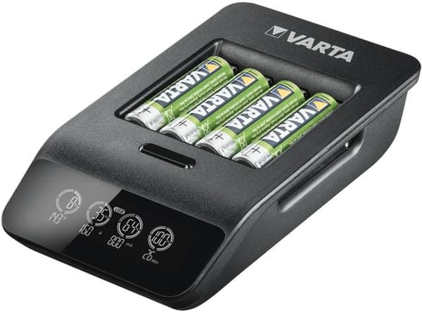 Varta LCD Smart Charger+ Akkulaturi sis. 4x AA