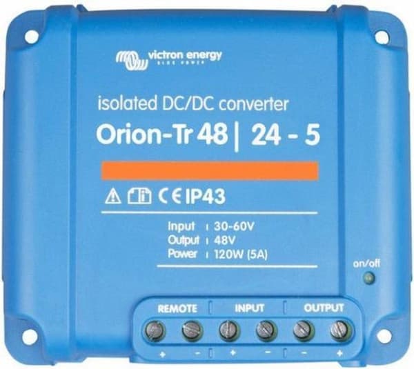 Victron Orion-Tr 48/24-5A (120W) eristetty DC-DC-muunnin