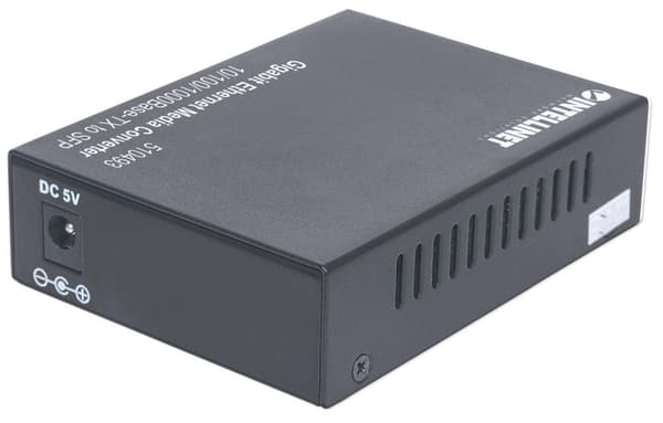 Intellinet - Media Converter - Ethernet, Fast Ethernet, Gigabit Ethernet - 10Base-T, 100Base-TX, 1000Base-T - RJ-45 / SFP (mini-GBIC) (510493)