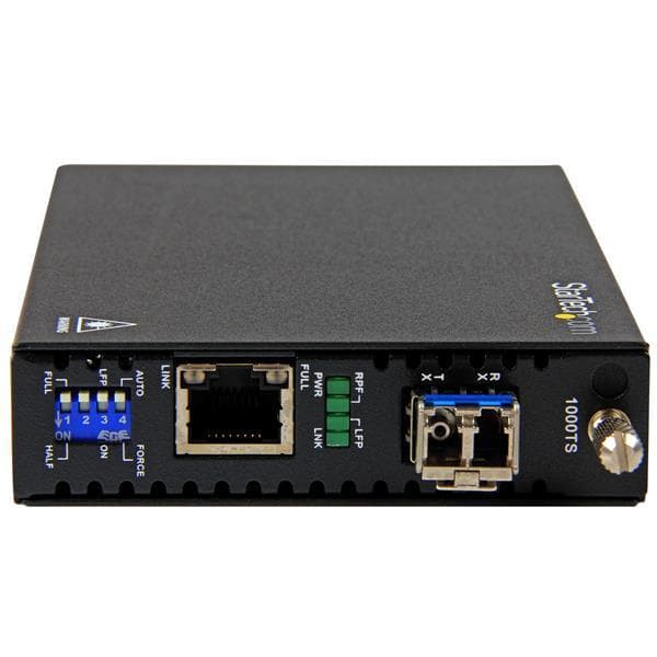 Gigabit Ethernet Copper-to-Fiber Media Converter - SM LC - 20 km - Ethernet Media Converter - GbE Converter - 1000Mbps Network Converter