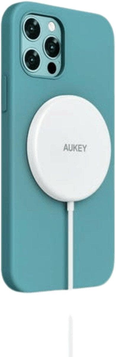 AUEKY Aircore Magnetic LC-A1 Langaton magneettilaturi QI USB-C 15W Valkoinen