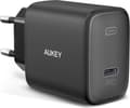 Miniatyrbillede 1 af 2: AUKEY PA-F1S Swift mobilenhedsoplader Sort 1xUSB C Strømforsyning 3.0 20W 3A