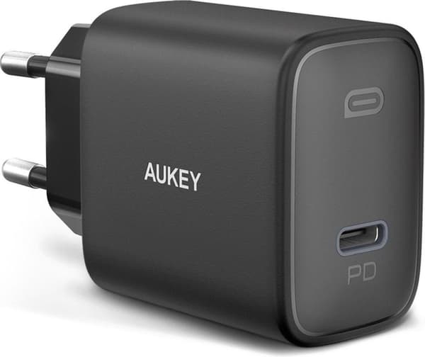 AUKEY PA-F1S Swift mobilenhedsoplader Sort 1xUSB C Strømforsyning 3.0 20W 3A