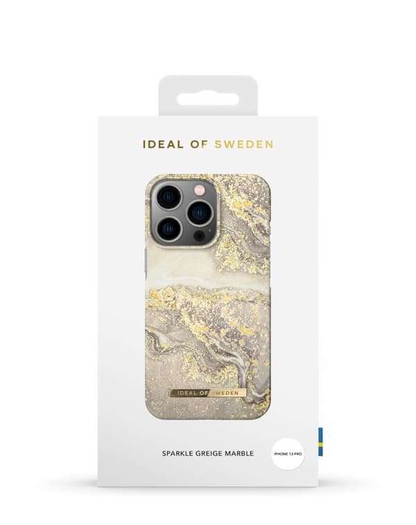 Printed Case iPhone 13 Pro Sparkle Greige Marble