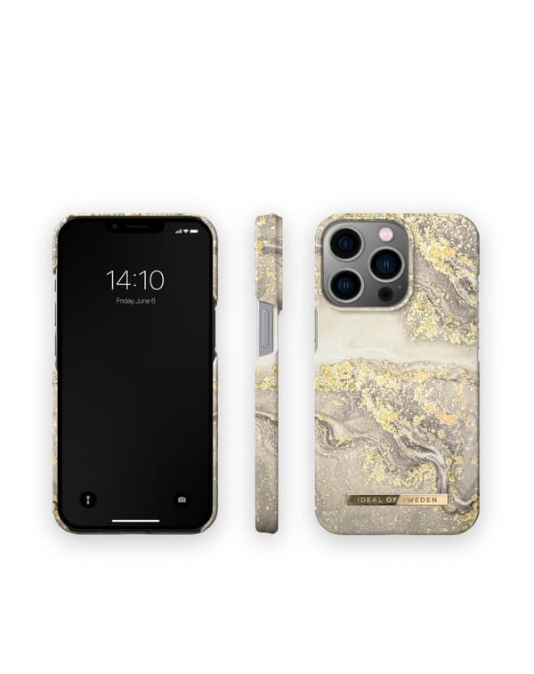 Printed Case iPhone 13 Pro Sparkle Greige Marble