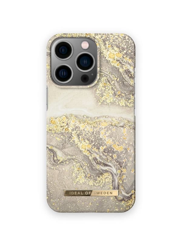 Printed Case iPhone 13 Pro Sparkle Greige Marble