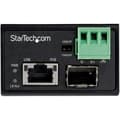 Miniatyrbillede 2 af 4: StarTech.com PoE+ Industriel Fiber til Ethernet Mediekonverter 30W - SFP til RJ45 - Singlemode/Multimode Fiber til Kobber Gigabit Ethernet - Mini/komp