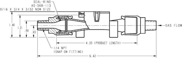 Honeywell AIDC Flowsensor AWM5102 VN Forsyningsspænding (område): 10 - 15 V/DC Måleområde: 0 - 10 l/min 1 stk.