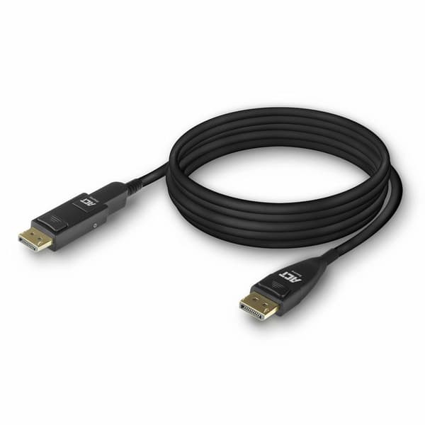 ACT AK4154 DisplayPort 1.4 AOC 8K-kabel med löstagbar kontakt - 30 meter