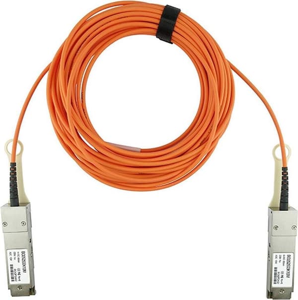 Yhteensopiva Apresia H-QSFP+AOC5M QSFP BlueOptics Active Optical Cable (AOC), 40GBASE-SR4, Ethernet, Infiniband FDR10, 5 metriä (H-QSFP+AOC5M-BO)