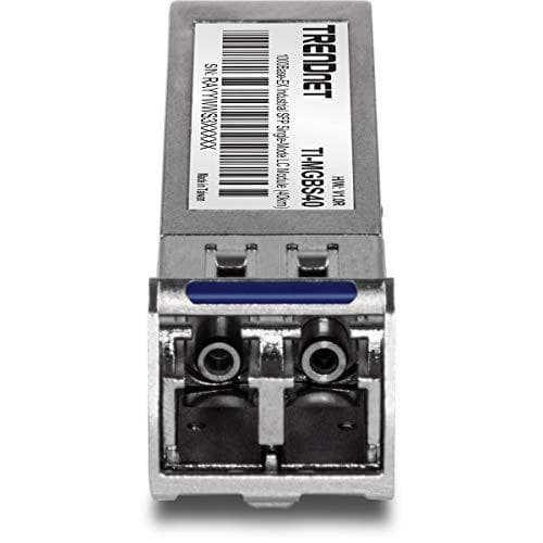 TRENDnet TI-MGBS40 - SFP (Mini-GBIC) Transceiver Module - Gigabit Ethernet - 1000Base-LX - LC enkelläge - upp till 10 km - 1310 nm (TI-MGBS40)