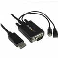 Pikkukuva 1 / 5: StarTech.com DisplayPort-VGA-sovitinkaapeli äänellä - DisplayPort-sovitin - DisplayPort (M) - DB-15, Mini-Phone Stereo 3,5 mm, 5-nastainen mikro-USB,