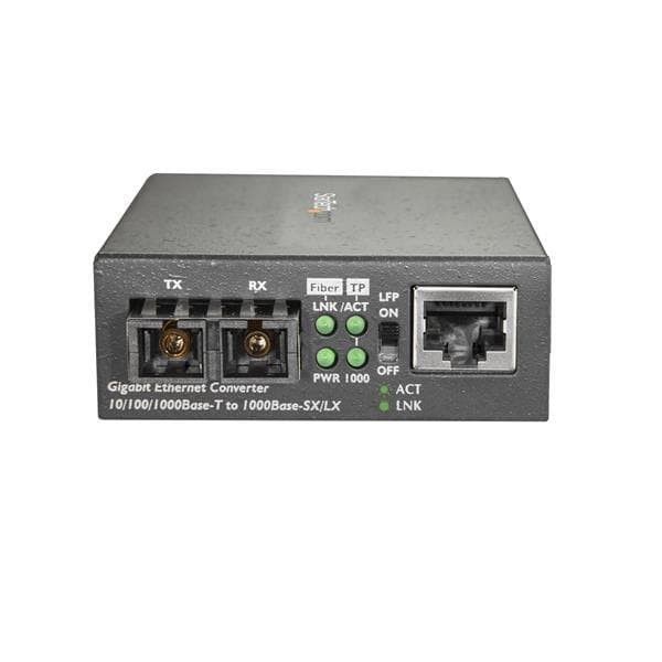 StarTech.com Gigabit Ethernet till SC Fiber Media Converter - 1000Base-SX - Multimode 550 m - Media Converter - 100Mb LAN - 1000Base-SX, 100Base-TX, 1
