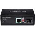 Miniatyrbild 5 av 6: TRENDnet TI-UF11SFP Härdad industriell SFP Gigabit UPoE-mediakonverterare, IP30-kapsling, inkluderar DIN-skena och väggfästen, driftstemp. -40 till 75