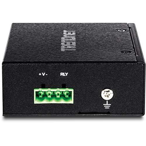 TRENDnet TI-UF11SFP Härdad industriell SFP Gigabit UPoE-mediakonverterare, IP30-kapsling, inkluderar DIN-skena och väggfästen, driftstemp. -40 till 75