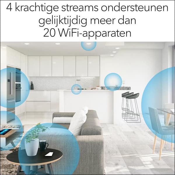 Netgear EAX15 - Mesh WiFi Extender - Dual-Band - 1800 Mbps - WiFi 6