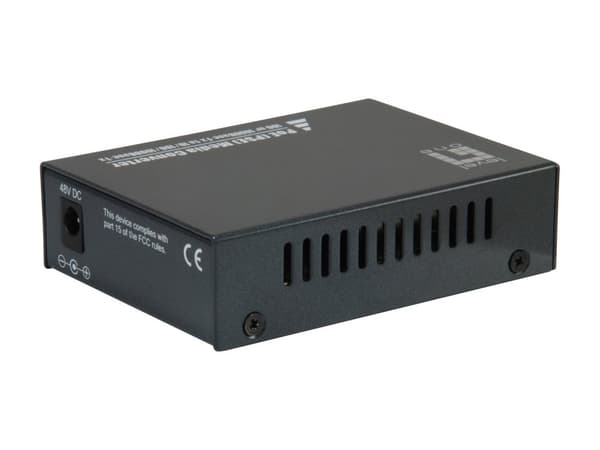 LevelOne Gigabit RJ45 till SFP Media Converter, PoE PSE