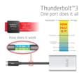 Miniatyrbild 6 av 9: Club Thunderbolt 3 till Dual HDMI 2.0-adapter