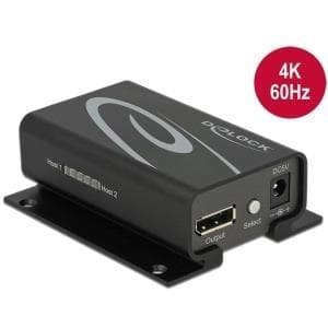 Displayport switch 2 indgange -> 1 udgang fjernbetjening