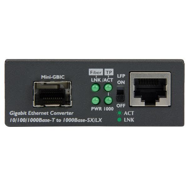 StarTech.com Gigabit Ethernet Fiber Media Converter med öppen SFP-plats