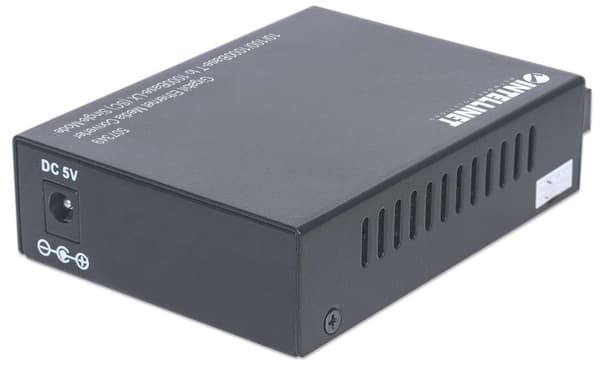 Intellinet - Mediekonverter - Ethernet, Fast Ethernet, Gigabit Ethernet - 10Base-T, 1000Base-LX, 100Base-TX, 1000Base-T - RJ-45 / SC single mode - op