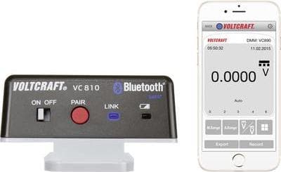 VOLTCRAFT VC810 Bluetooth® adapter VC810, velegnet til (detaljer) VC830, VC850, VC870, VC880, VC890 VC810 (VC810)