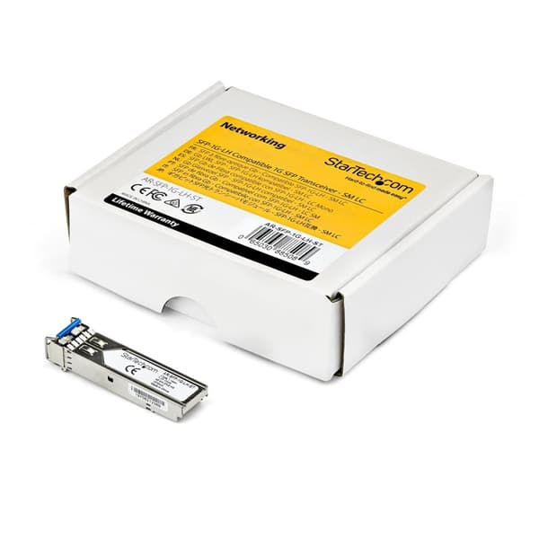 StarTech.com SX-ST Transceiver Module (SFP-modul, 1000Base-SX Palo Alto Networks Compatible, Fiberoptisk, 850nm, LC Multimode med DDM) - SFP (Mini-GBI