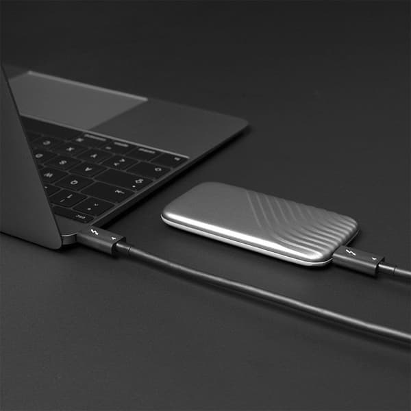 Lindy - USB-kabel - USB-C (M) till USB-C (M) - USB4 / Thunderbolt 3 / Thunderbolt 4 - 1 m - passiv, rund, USB-strömförsörjning (100 W), stöder 8K 30 H