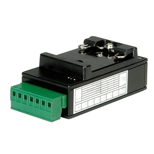ROLINE 12021008 RS232 til RS422/485 konverter til DIN-skinne, selvdrevet sort