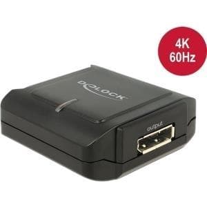 Delock Displayport 1.2 Repeater 4K 60 Hz - Repeater - DisplayPort - 20-pin DisplayPort / 20-pin DisplayPort - op til 40 m