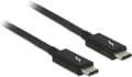 Miniatyrbild 3 av 4: DeLOCK Thunderbolt 3-kabel med Cypress E-Marker-chipset - 20 Gbps / svart - 1 meter