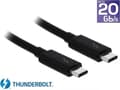 Miniatyrbild 1 av 4: DeLOCK Thunderbolt 3-kabel med Cypress E-Marker-chipset - 20 Gbps / svart - 1 meter