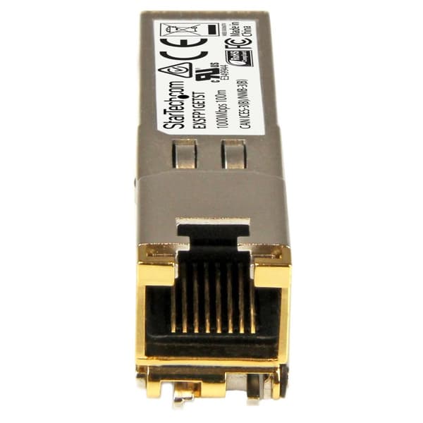 StarTech.com Juniper EX-SFP-1GE-T -yhteensopiva SFP-lähetin-vastaanotinmoduuli - 10/100/1000BASE-T - 10/100/1000 Mbps - Kupari RJ45 - 100m - SFP (mini