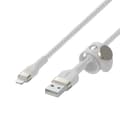 Miniatyrbild 4 av 5: Belkin BOOST CHARGE™ flätad USB-A till iPhone Lightning - 3m - Vit