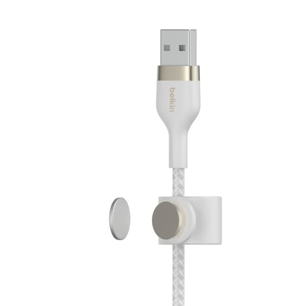 Belkin BOOST CHARGE™ flätad USB-A till iPhone Lightning - 3m - Vit