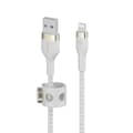 Miniatyrbild 2 av 5: Belkin BOOST CHARGE™ flätad USB-A till iPhone Lightning - 3m - Vit